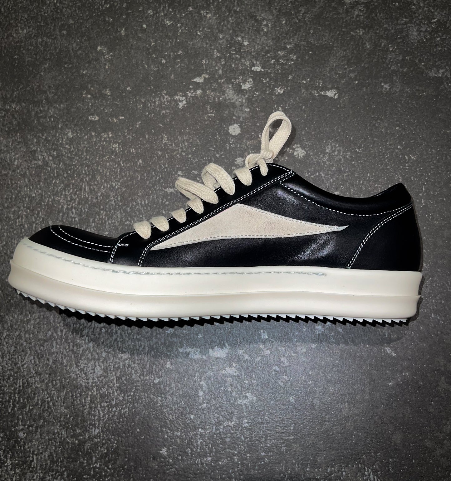 Rick Owens Leather Vintage Sneakers