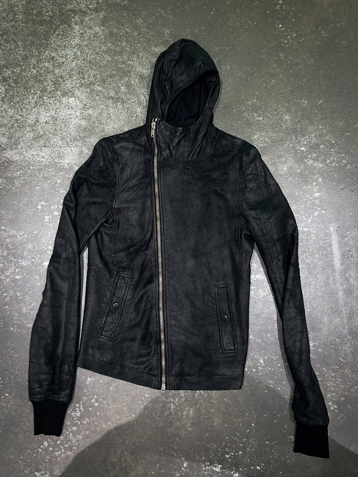 Rick owens Hooded Lambskin Jacket size XS