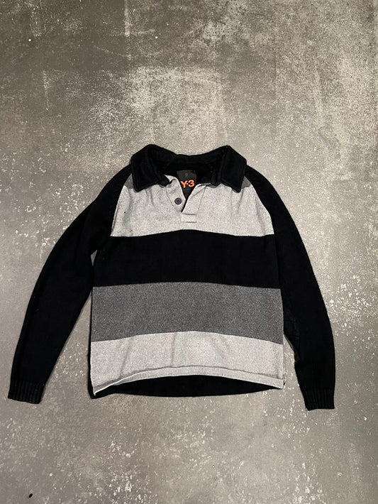Y-3 wool half zip