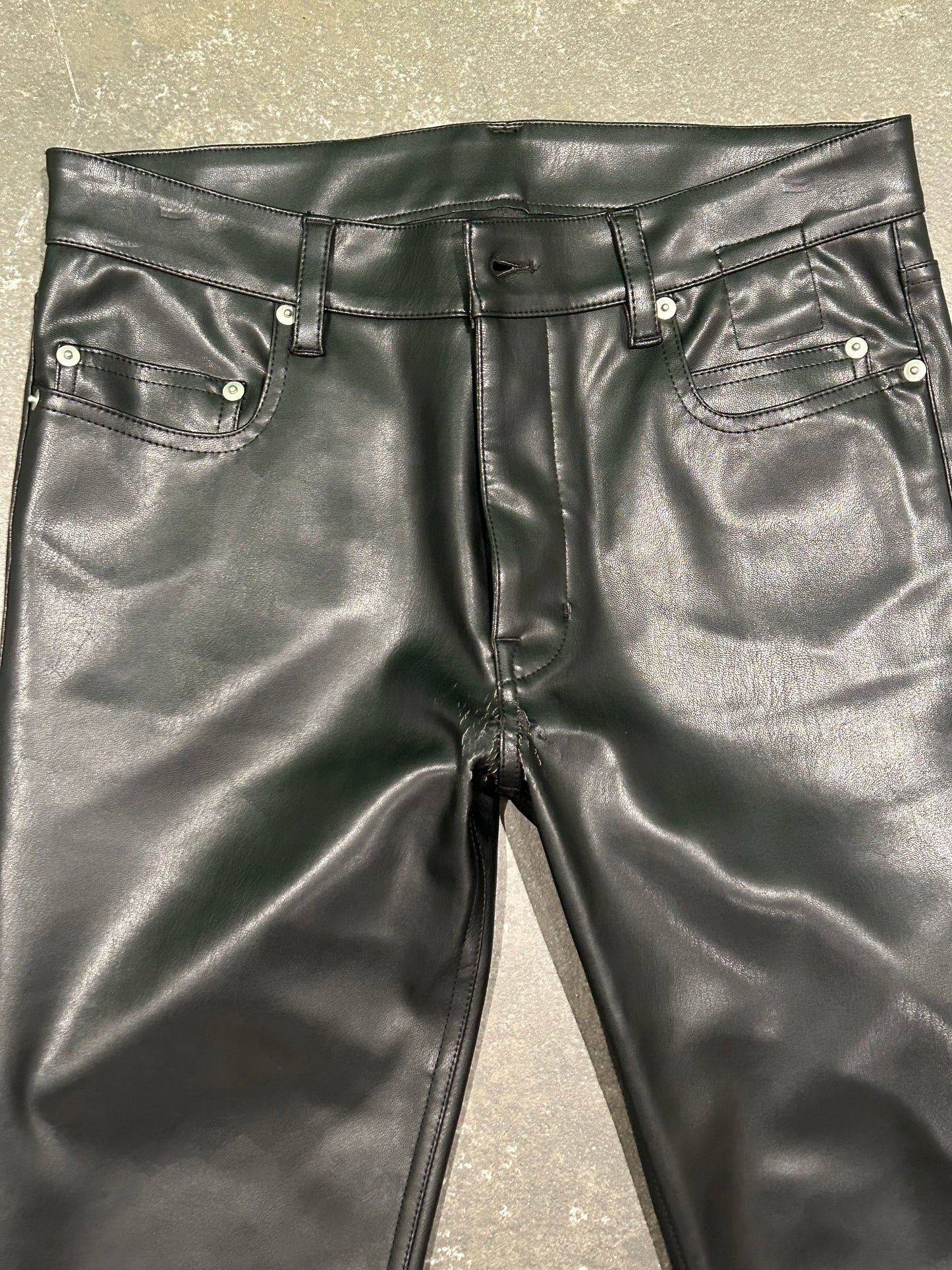 Rick Owens Tyrone cut vegan leather pants